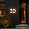 LED Illuminated Metal Street Number Sign