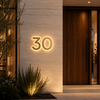 LED Illuminated Metal Street Number Sign