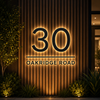 LED Illuminated Metal House Number & Address Signs