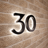 LED Illuminated Metal Street Number Sign
