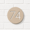 Circle House Number Sign