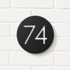 Circle House Number Sign