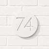 Circle House Number Sign