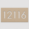 Rectangle House Number Sign