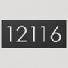 Rectangle House Number Sign