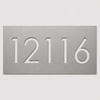 Rectangle House Number Sign