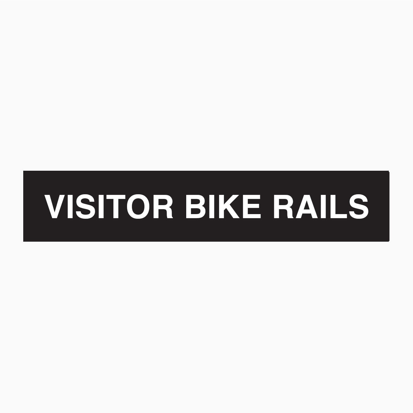 VISITOR BIKE RAILS SIGN - STATUTORY SIGNS AT GET SIGNS