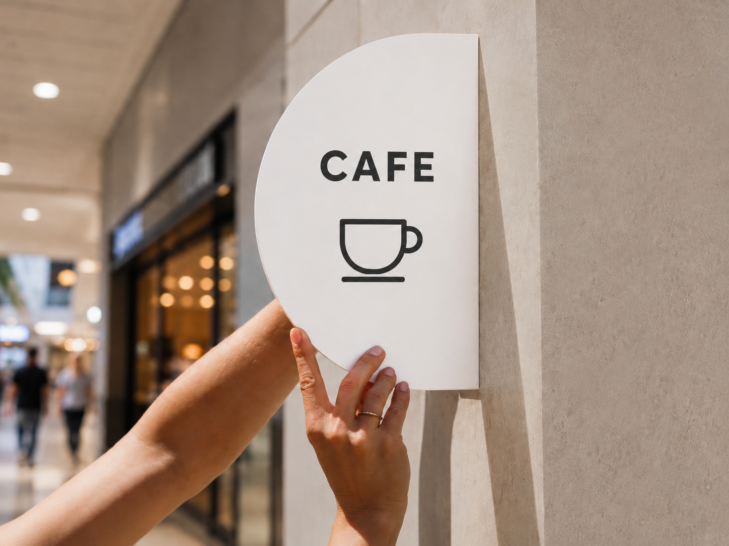 Half Circle Blade Sign