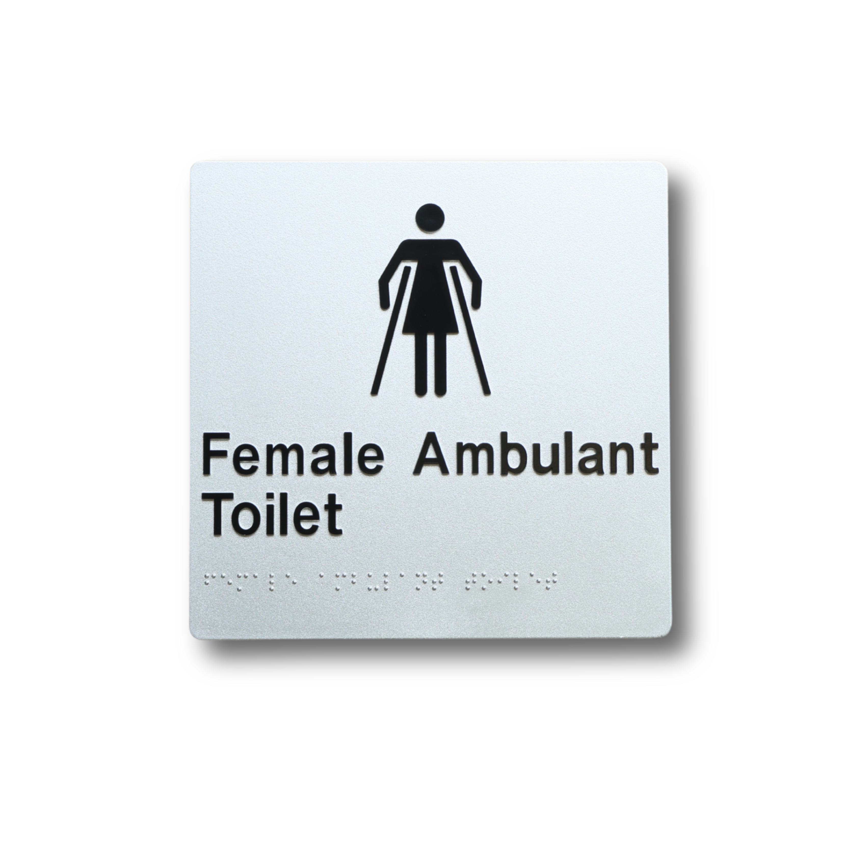 Braille Female Ambulant Toilet Sign