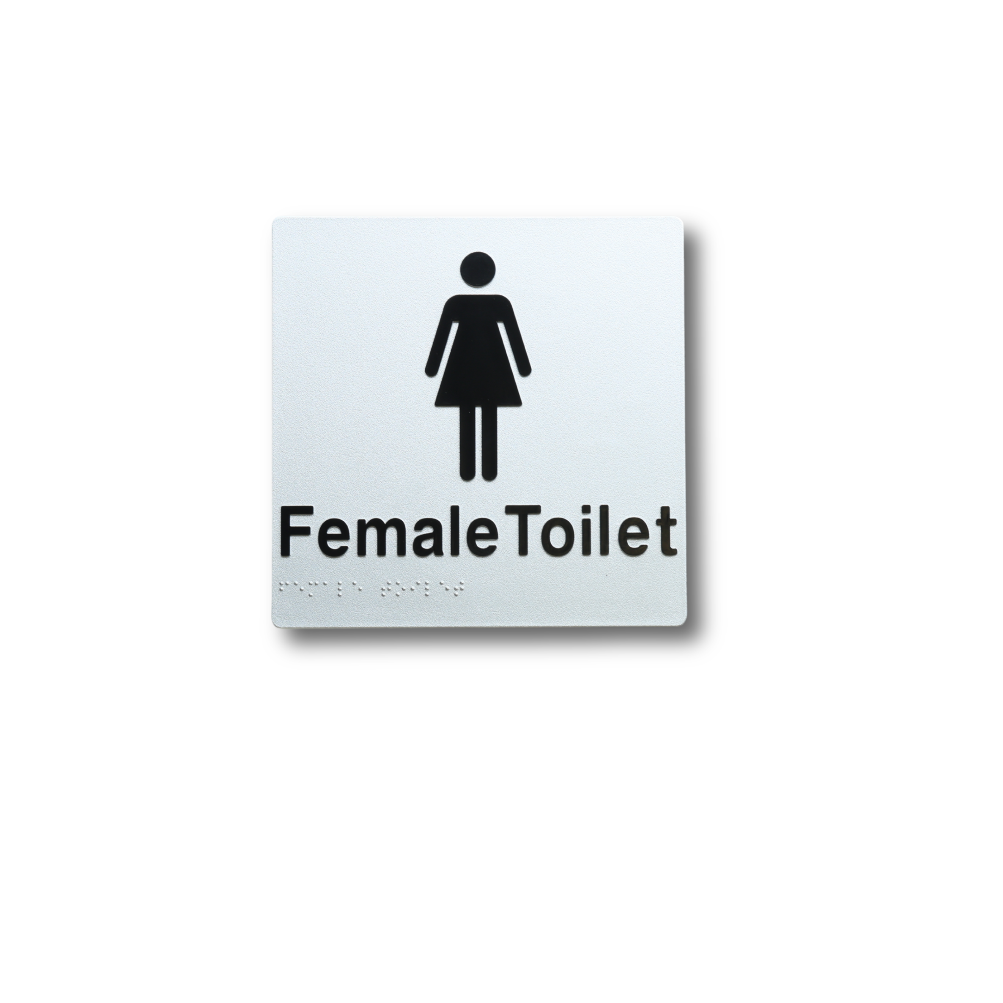 Braille Female Toilet Sign
