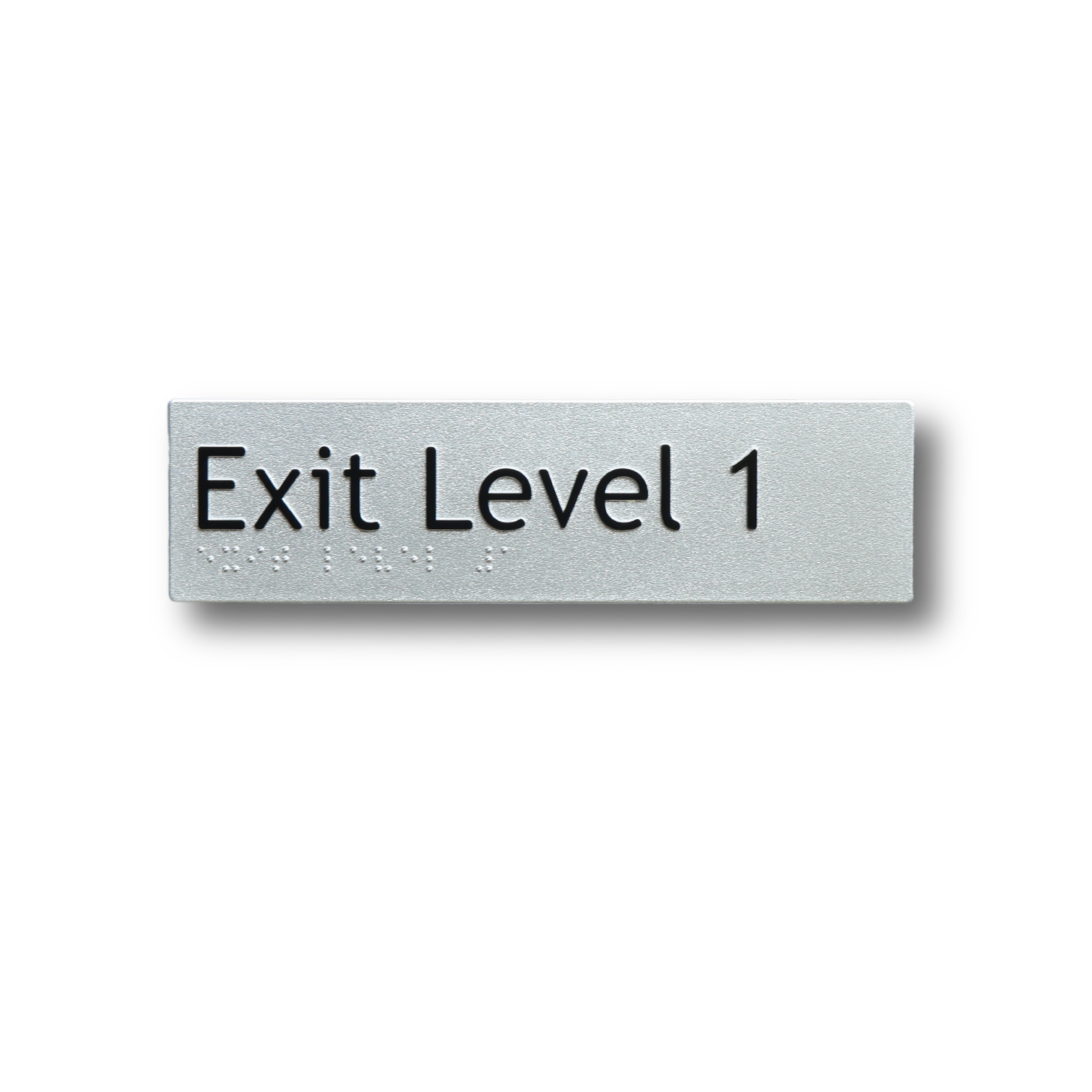Exit Level 1 Braille & Tactile Sign