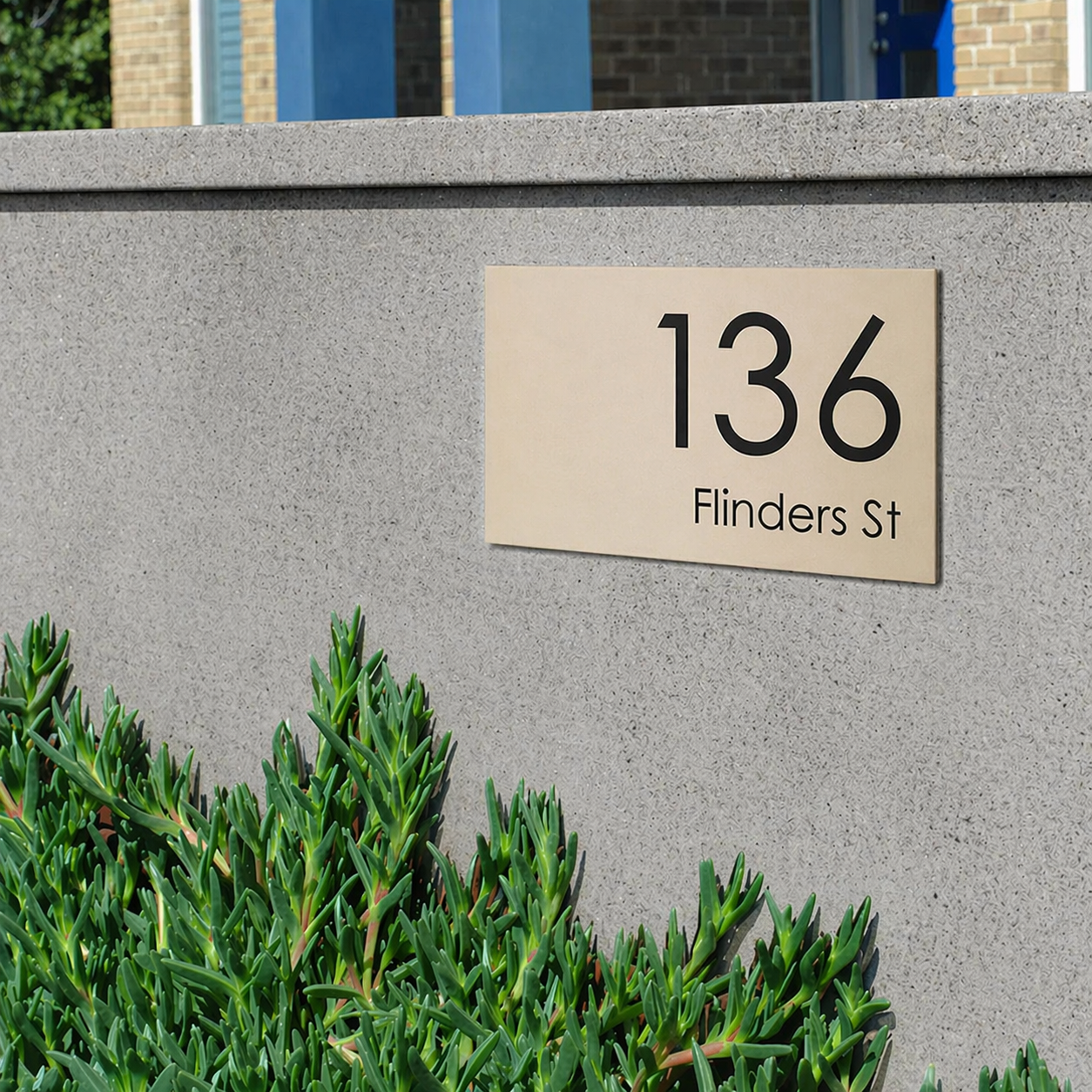 Custom House & Street Sign - Vinyl Decal