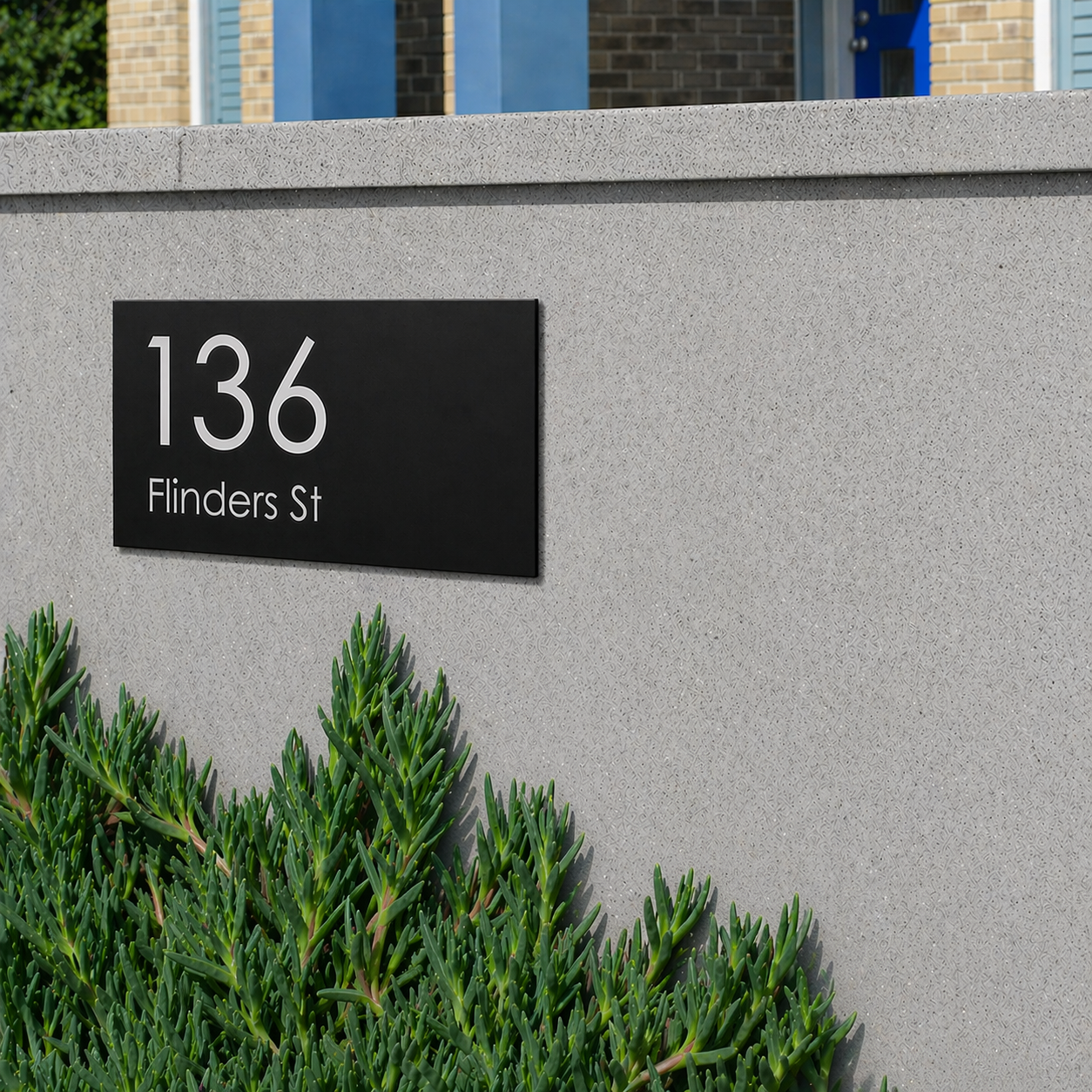 Custom House & Street Sign - Vinyl Decal