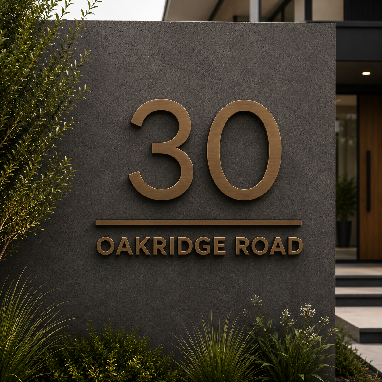 Metal House Number & Address Signs
