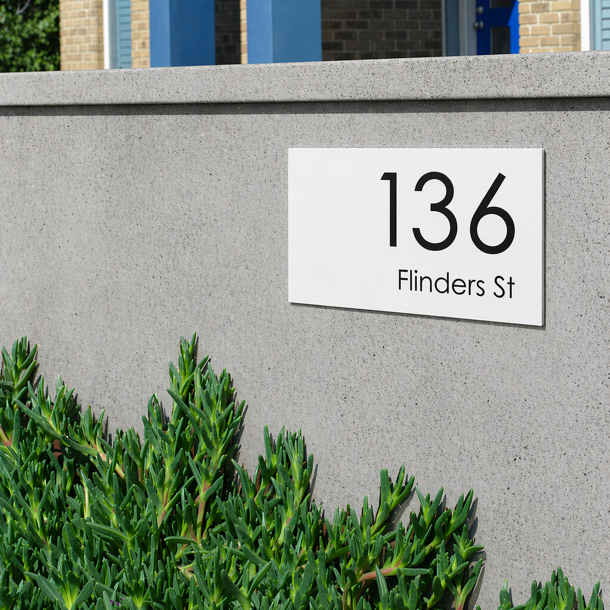 Custom House & Street Sign - Vinyl Decal