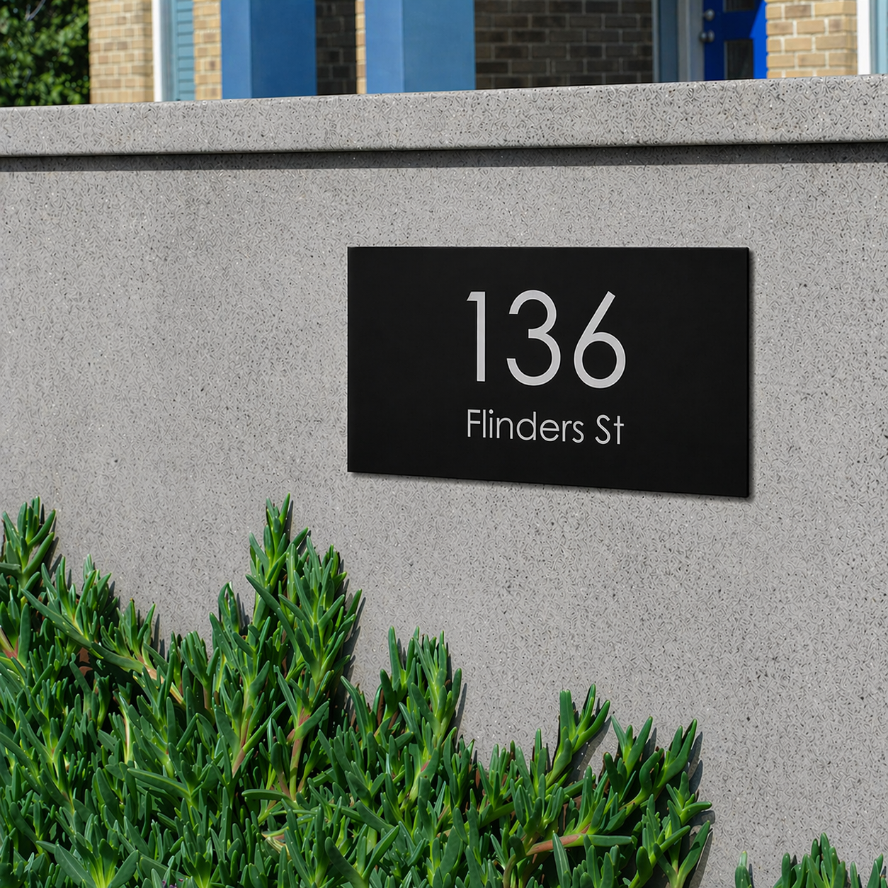 Custom House & Street Sign - Vinyl Decal