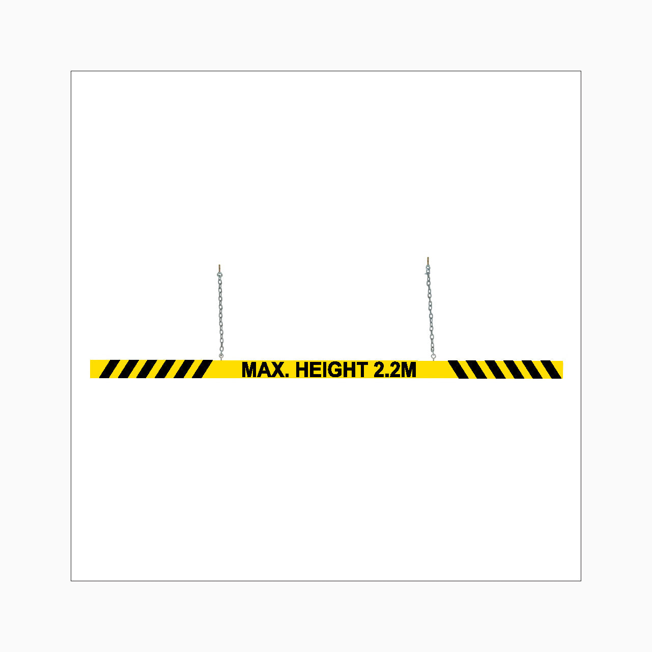 HeightClearanceBar 2mlongmaxheight2.2