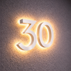 Matte Black Street Number Sign