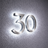 Matte Black Street Number Sign