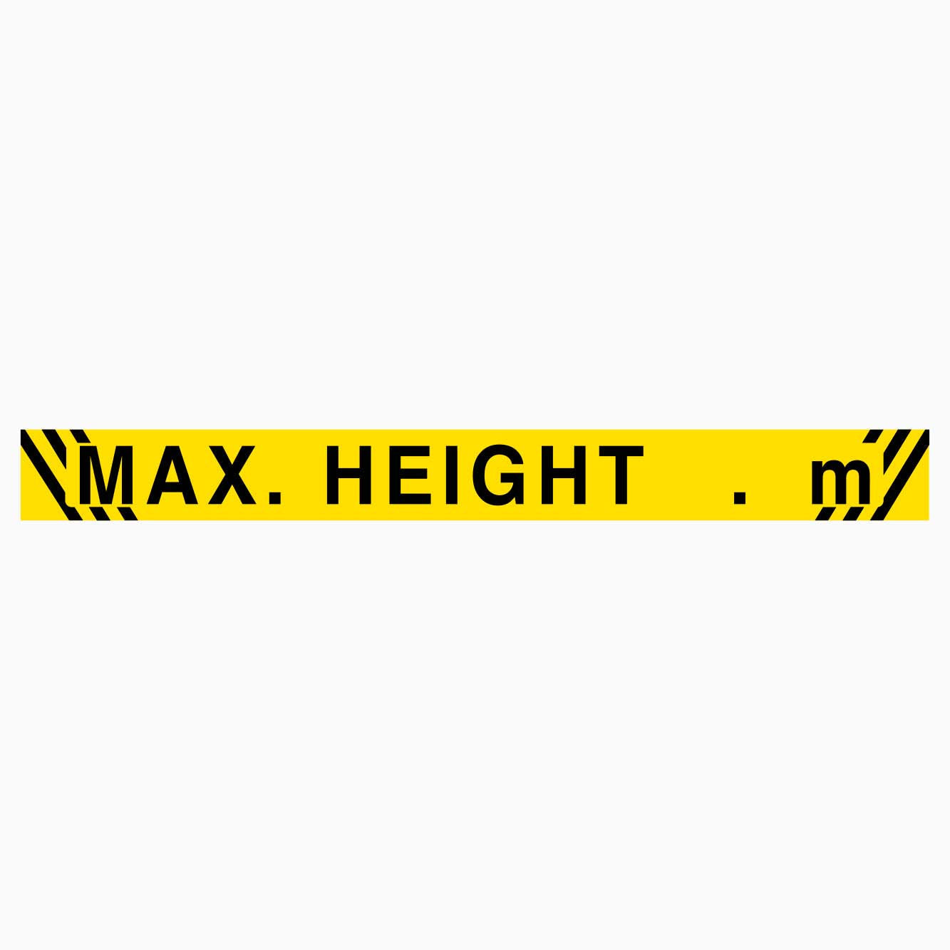 MAXIMUM HEIGHT SIGN WITH YOUR METER AT GET SIGNS IN AUSTRALIA