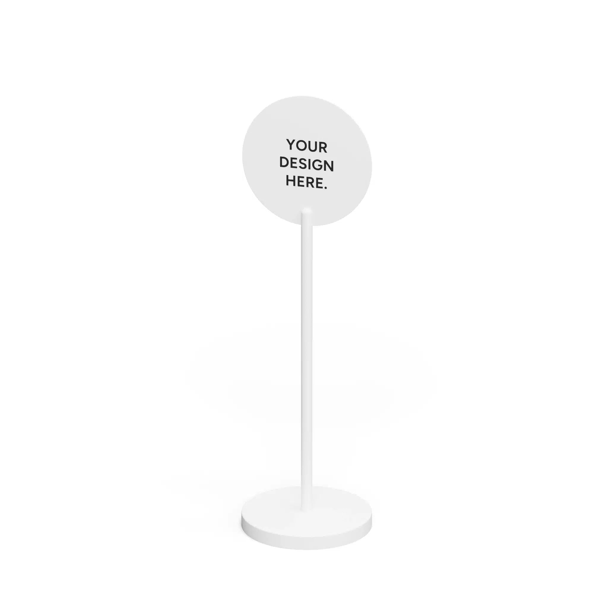 Circle Standing Round Sign