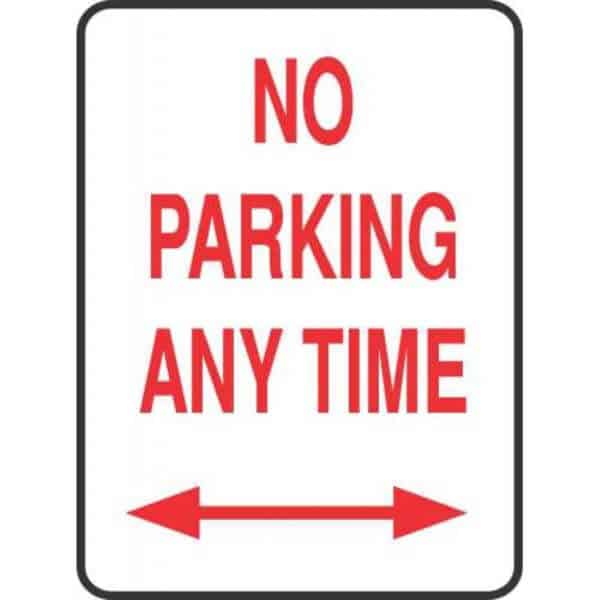 No Parking Anytime