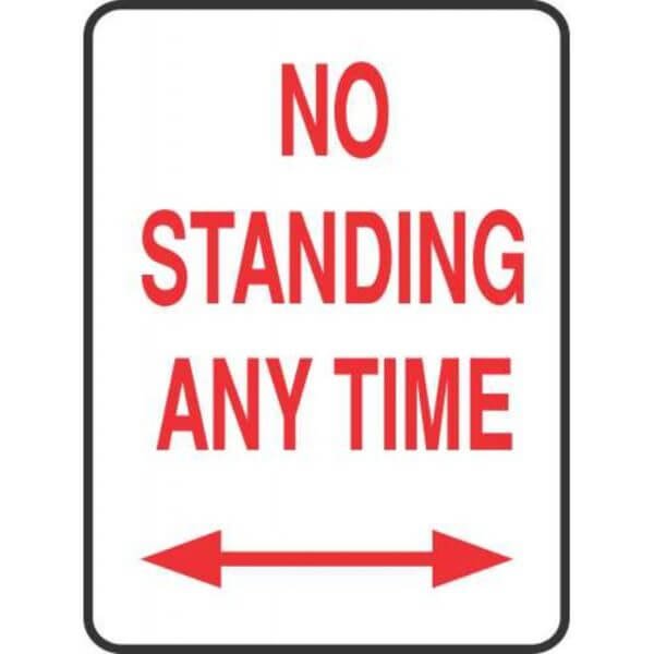 No Standing Anytime