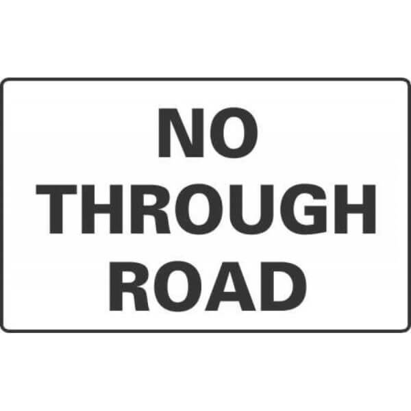 No Through Road