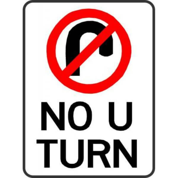 No U Turn