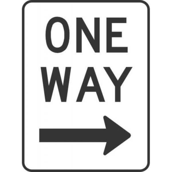 One Way Right ( Vertical )