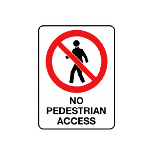 No Pedestrian Access