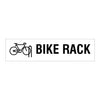 Bike Rake Sign - statutory sign - white