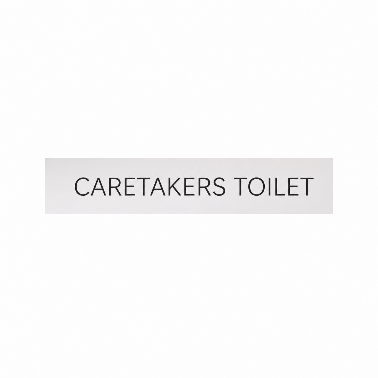 CARETAKERS TOILET
