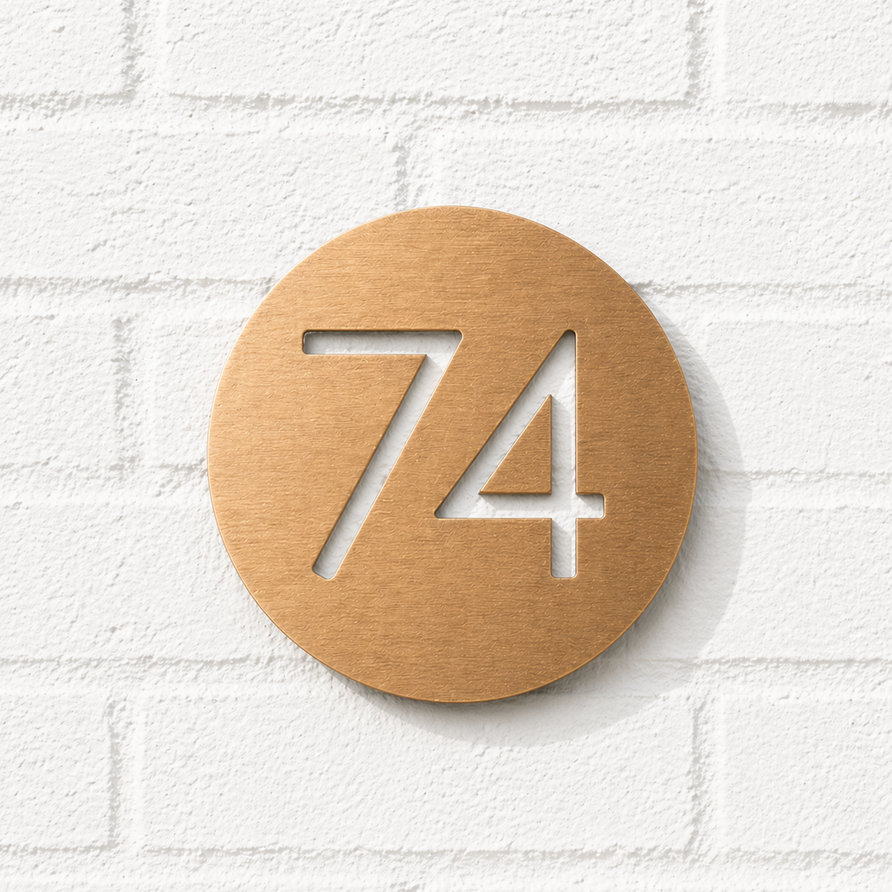 Circle House Number Sign