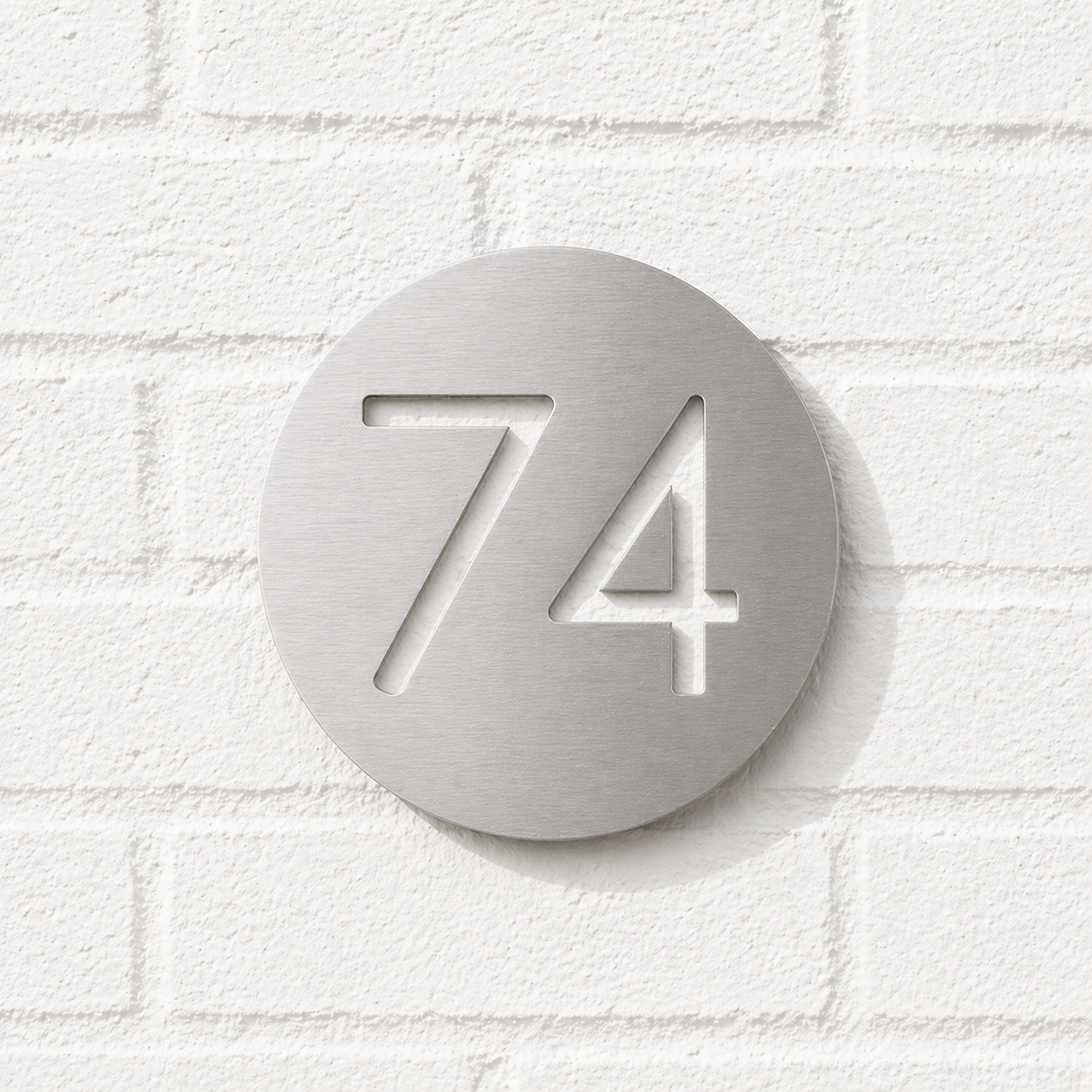 Circle House Number Sign