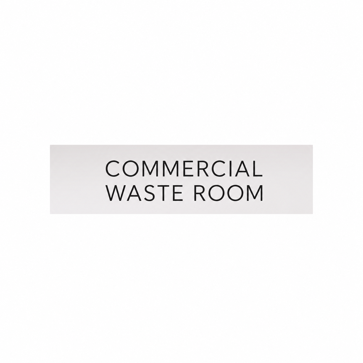 COMMERCIAL WASTE ROOM