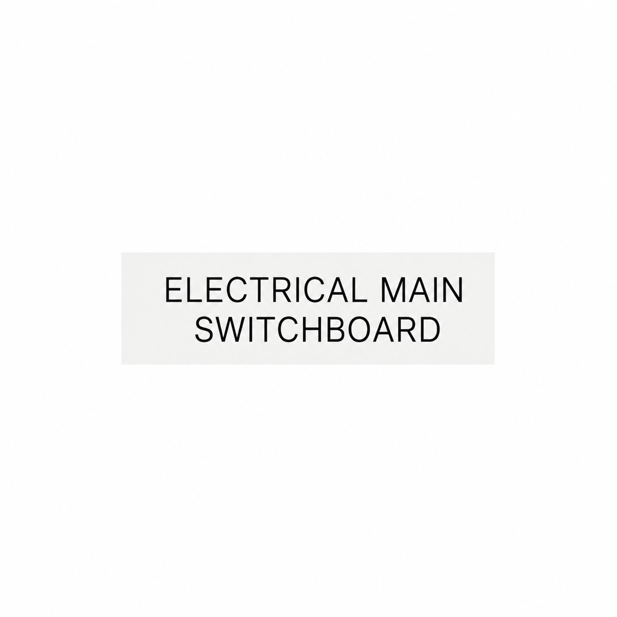 ELECTRICAL MAIN SWITCHBOARD