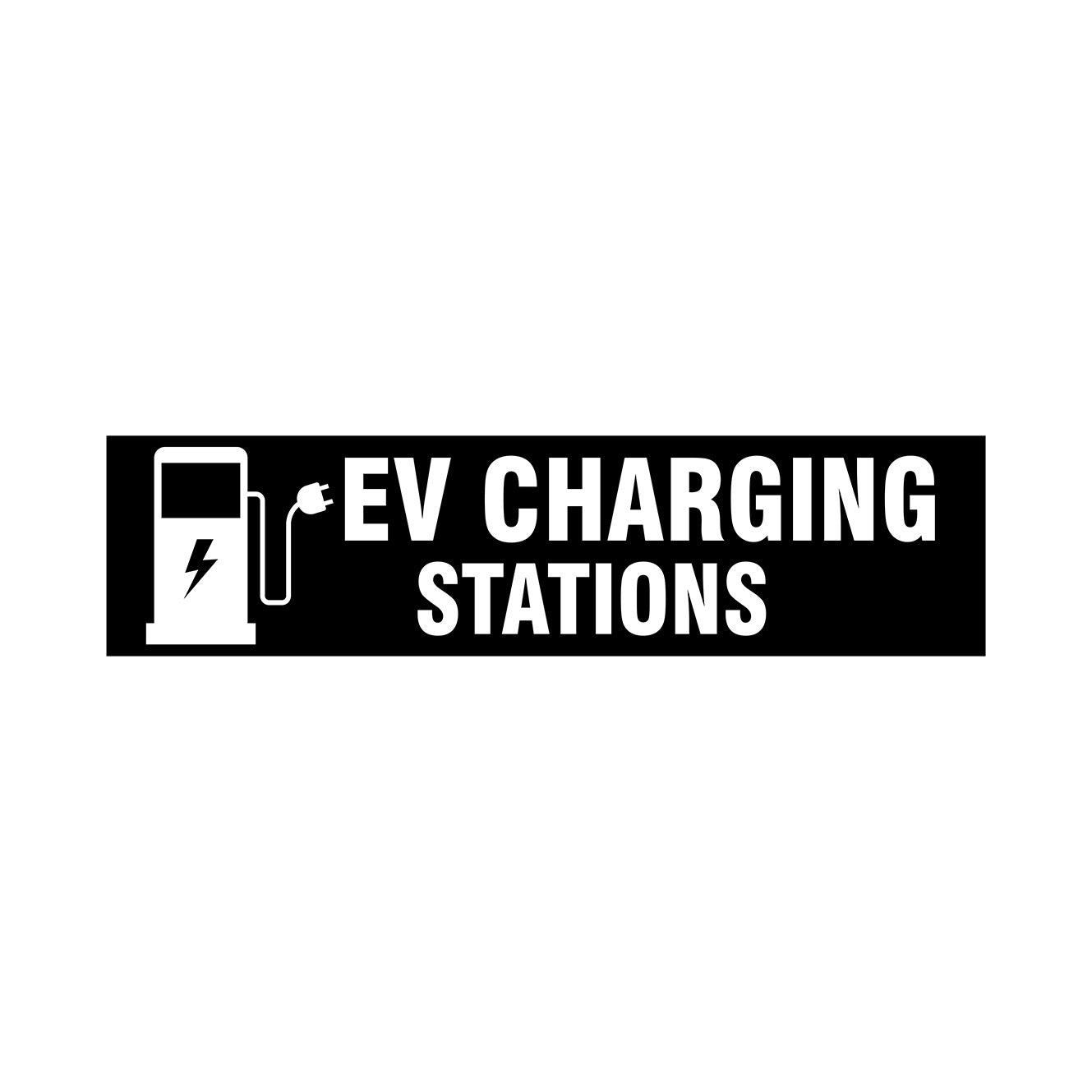 ELECTRICAL VEHICLE (EV) CHARGING STATIONS AVAILABLE SIGN