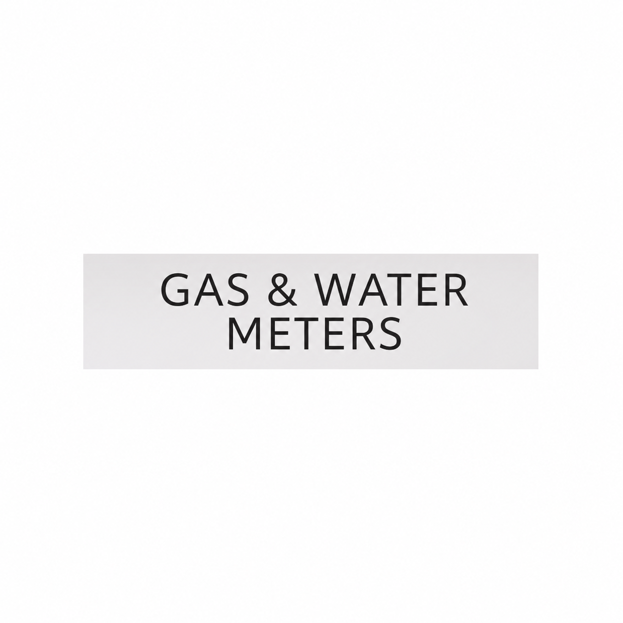 GAS & WATER METERS