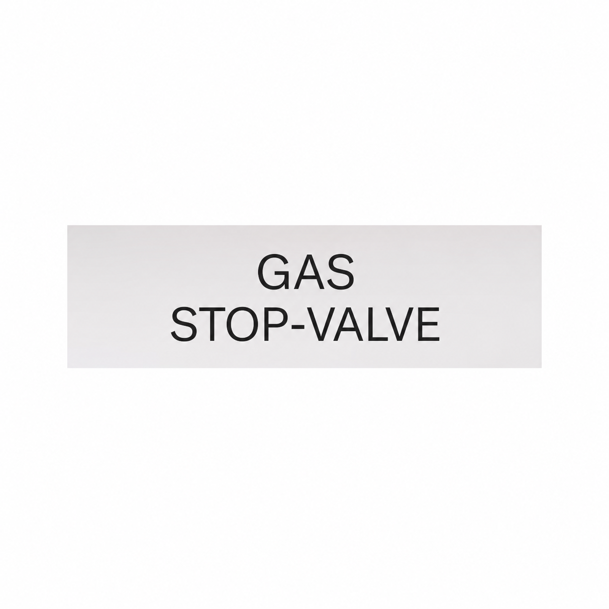 GAS STOP-VALVE