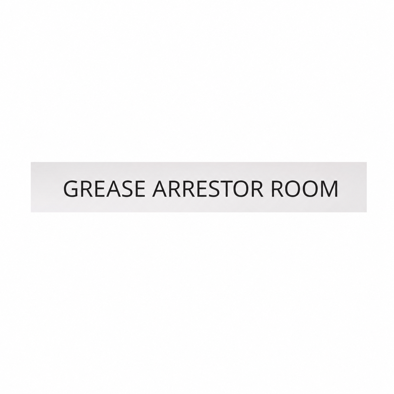 GREASE ARRESTOR ROOM