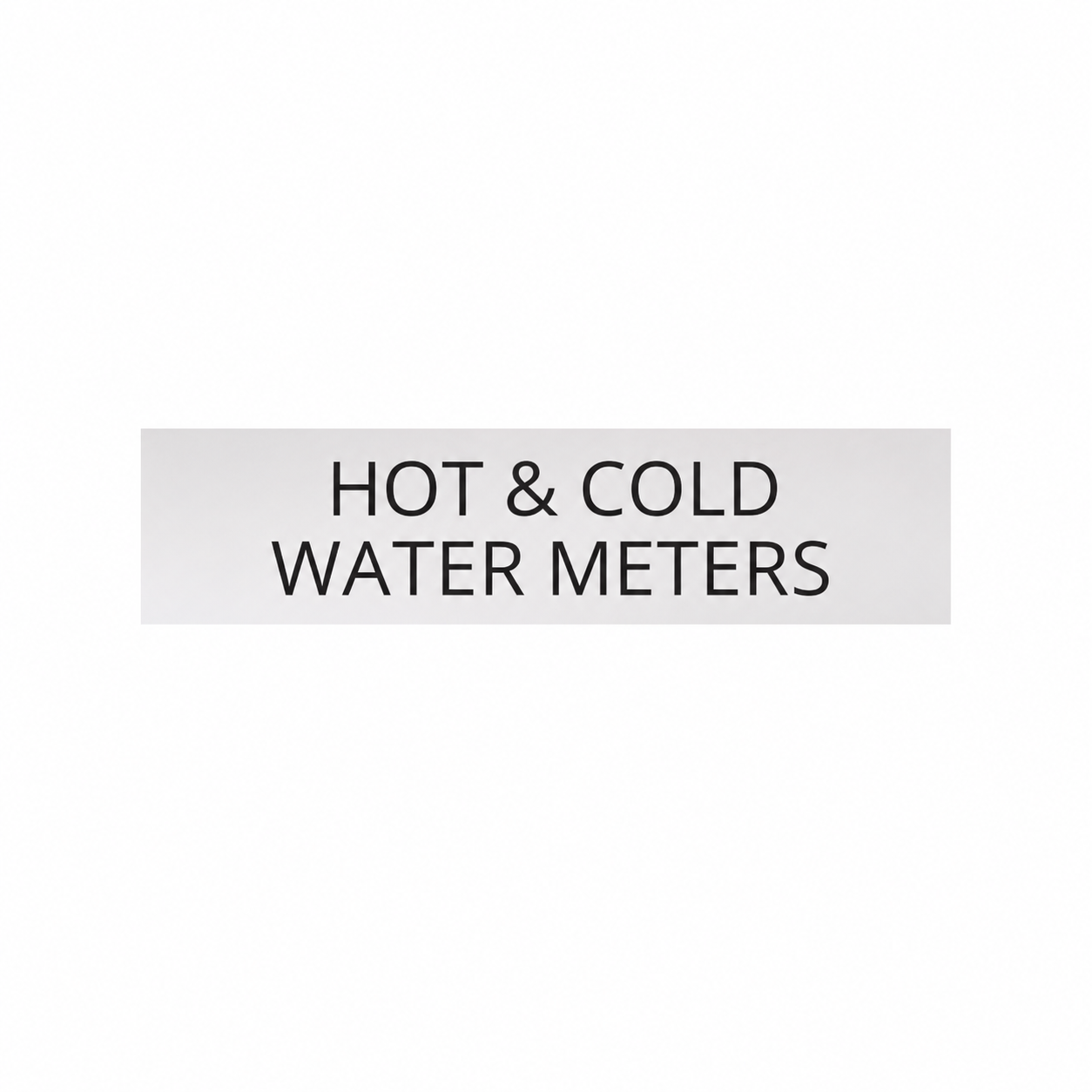 HOT & COLD WATER METERS