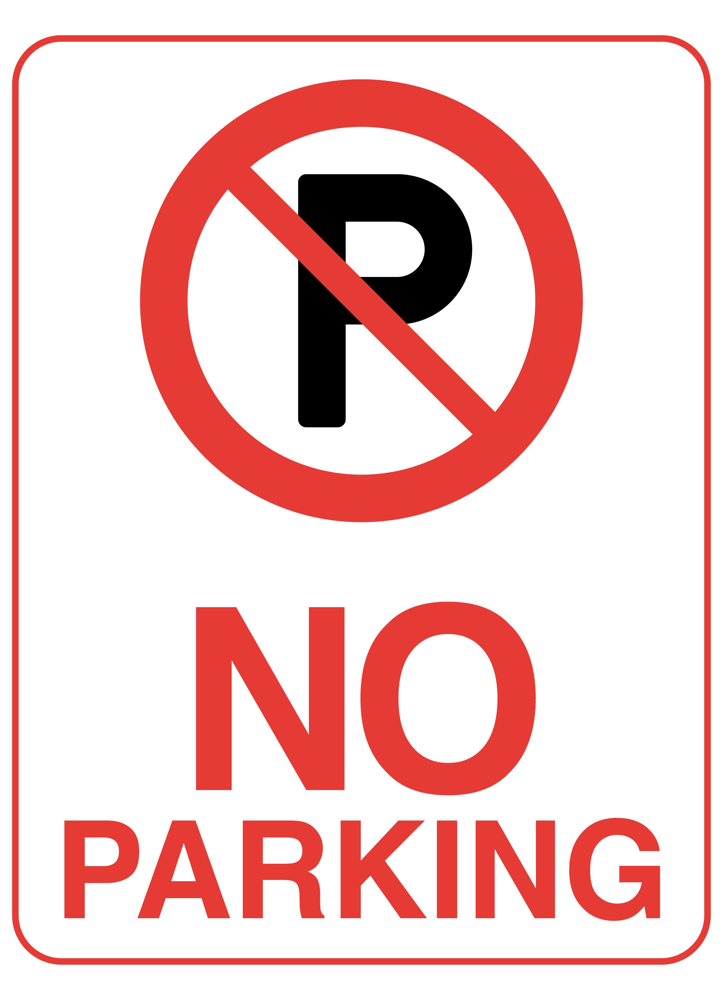 NO PARKING SIGN