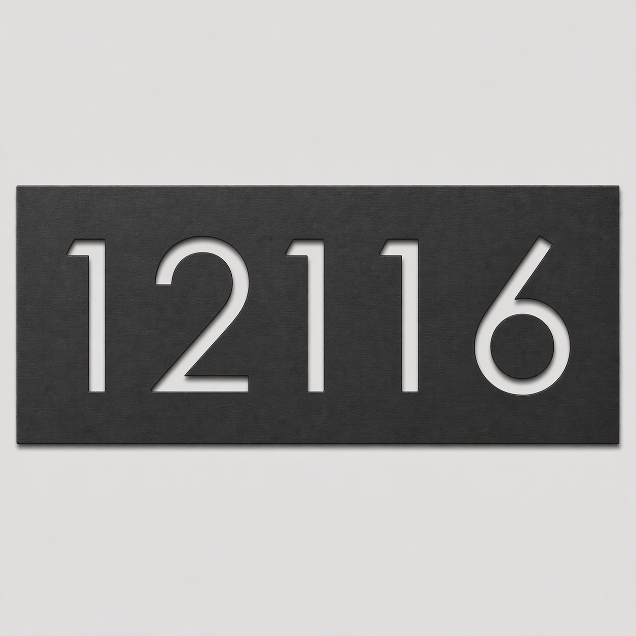 Rectangle House Number Sign