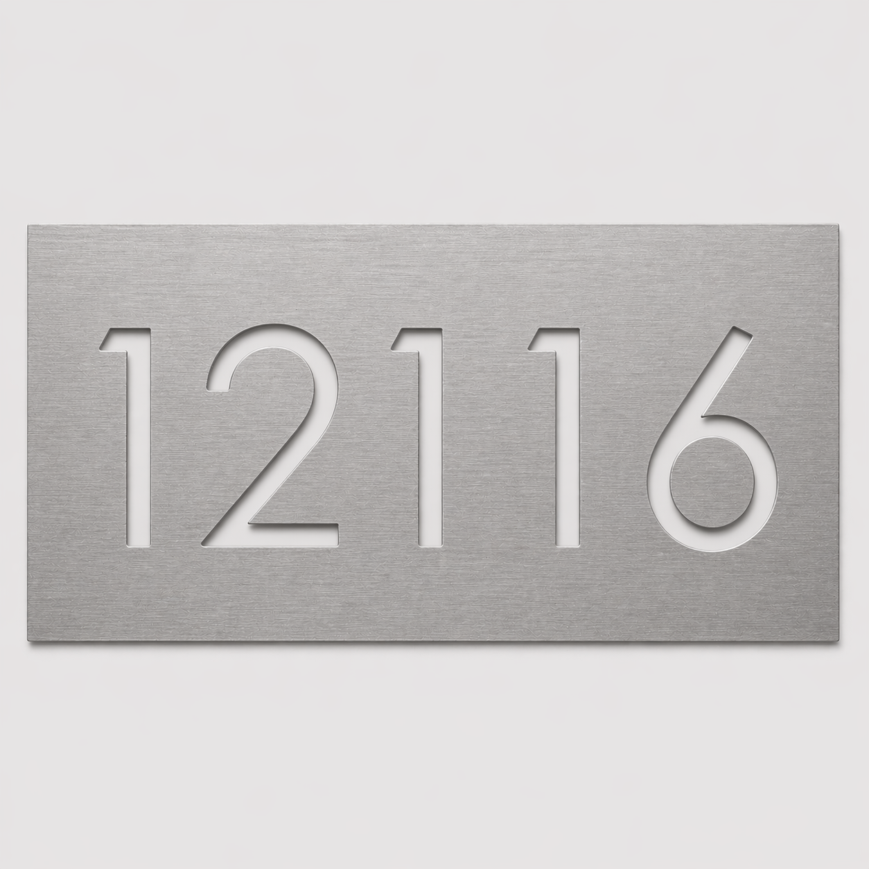 Rectangle House Number Sign