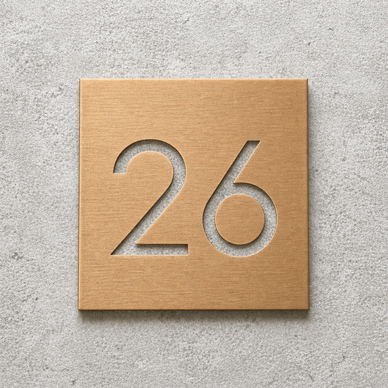 Square House Number Sign