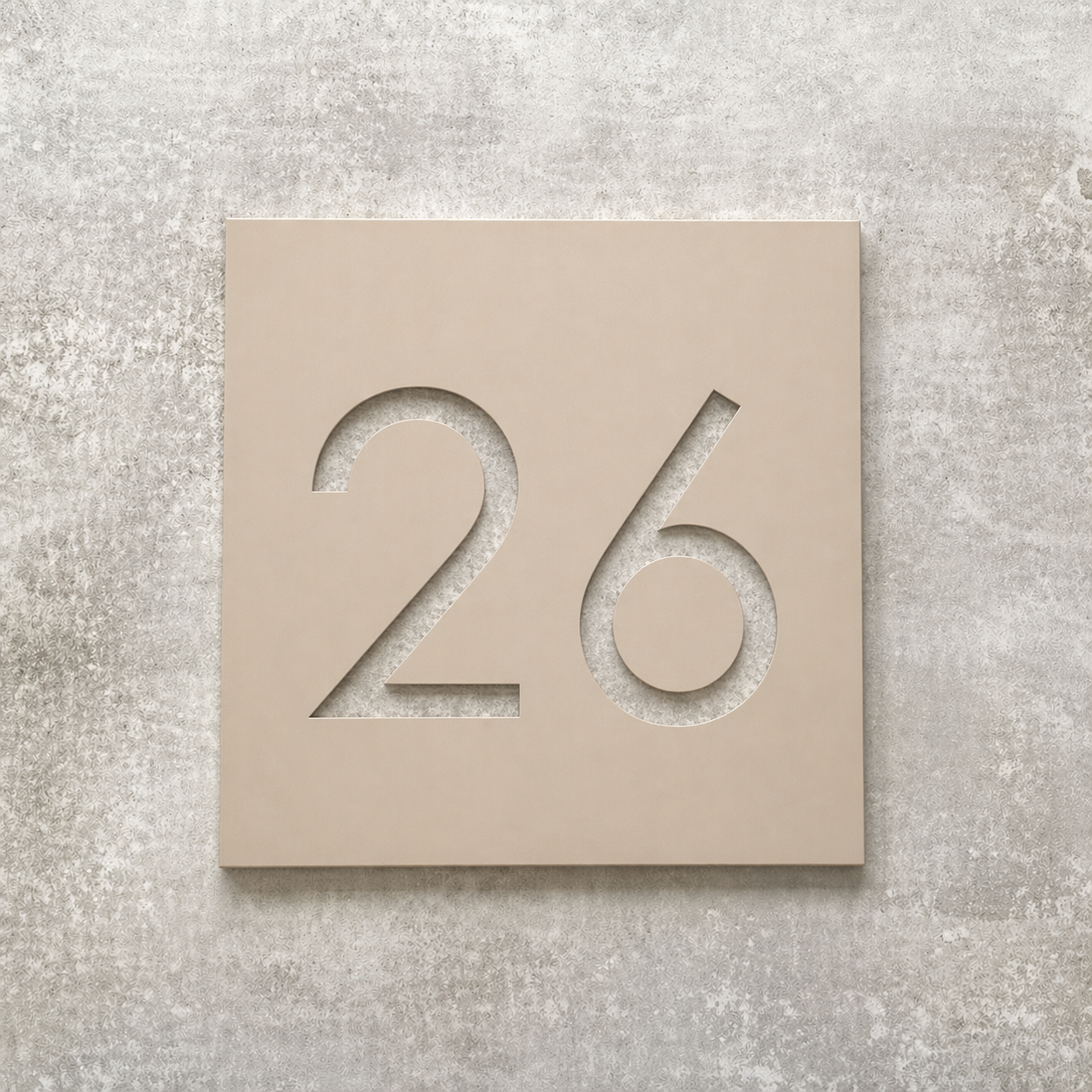 Square House Number Sign