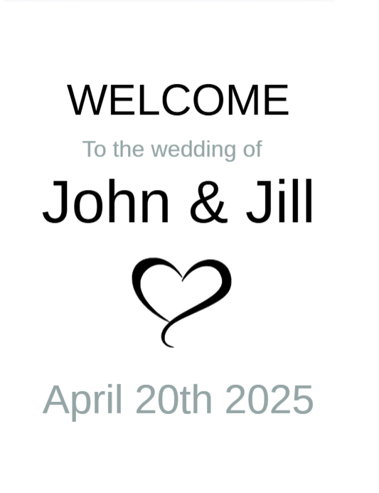 Wedding Signs